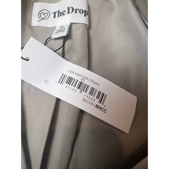 The Drop Womens XS Beige Double Breasted Blazer Neutralcore Workcore - Picture 7 of 8